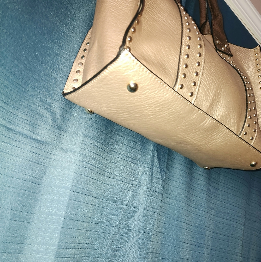 Gold Studded Handbag - Picture 3 of 6